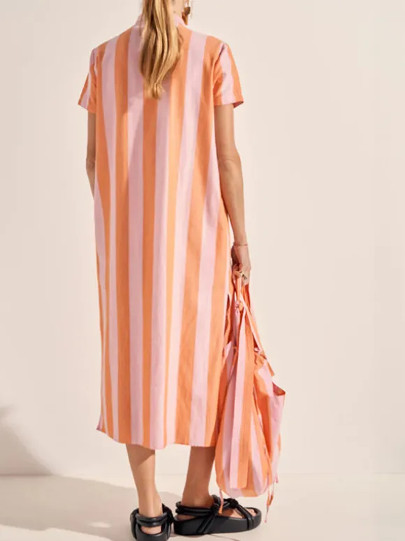 Hypnos Shirt Dress in Xora Stripe