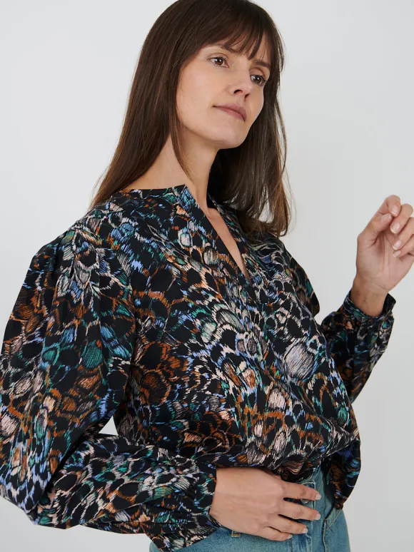 Ilara Blouse in Starling