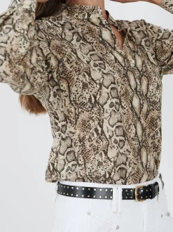 Ilda Shirt in Natural Python