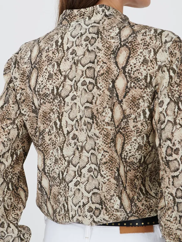 Ilda Shirt in Natural Python