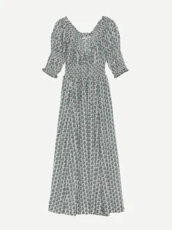 Ischia Dress in Sea Salt Paisley Bouquet