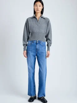 Jeanne Sweater In Grey Melange