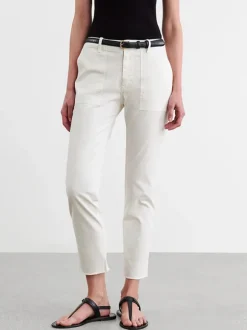 Jenna Pant in White