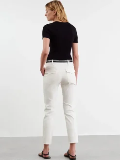 Jenna Pant in White