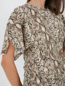 Karlita Top in Natural Python