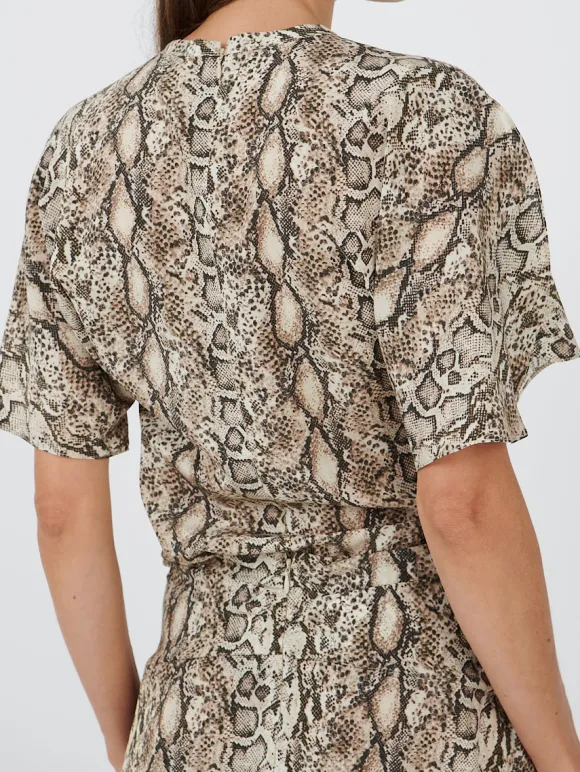 Karlita Top in Natural Python