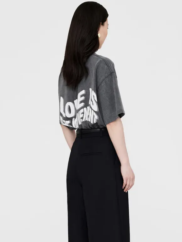 Kent Tee Love in Washed Black