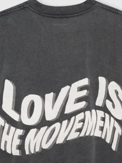 Kent Tee Love in Washed Black
