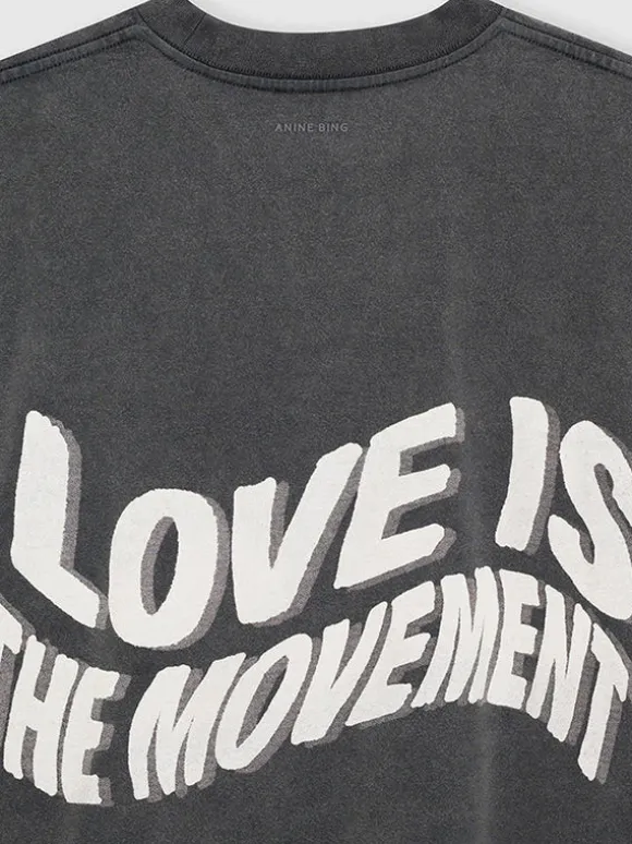 Kent Tee Love in Washed Black