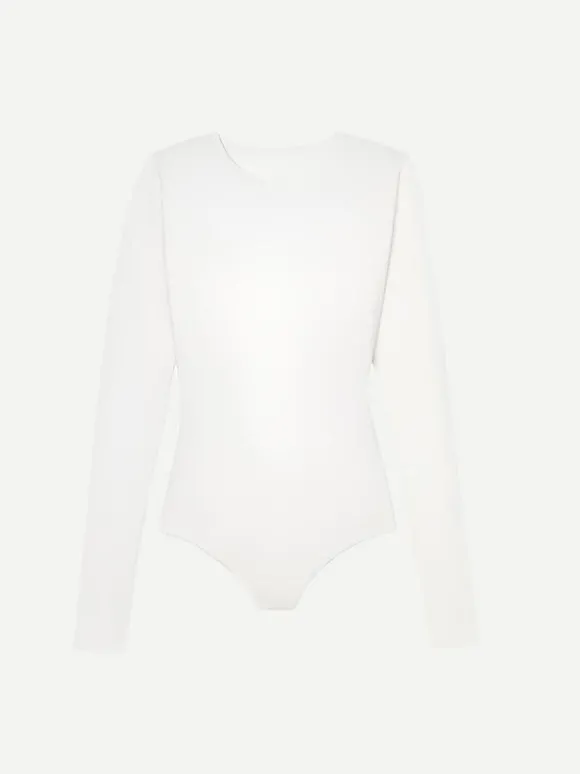 Knit Bodysuit in Off White
