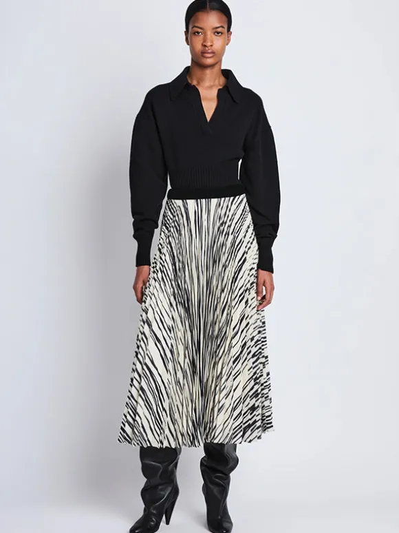Korine Skirt In Ecru Multi