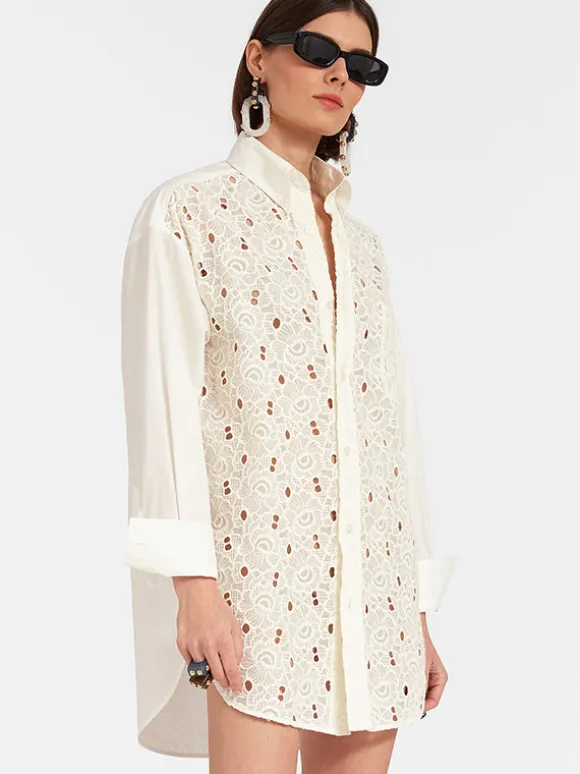 Lacey Better Than Your Boyfriends Shirt in Solid Ivory