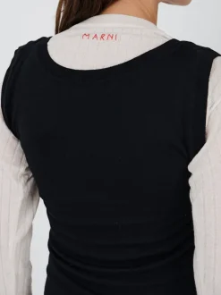 Layered Maxi Dress in Black