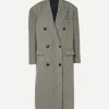 Lexana Coat in Black/Ecru
