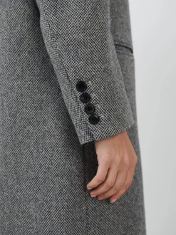 Lexana Coat in Black/Ecru