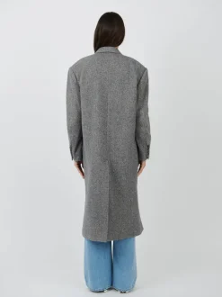 Lexana Coat in Black/Ecru