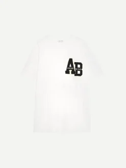 Lili Tee Letterman in Off White