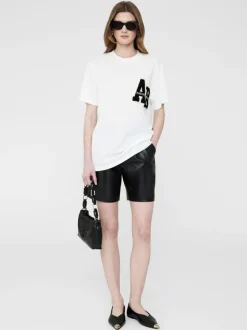 Lili Tee Letterman in Off White