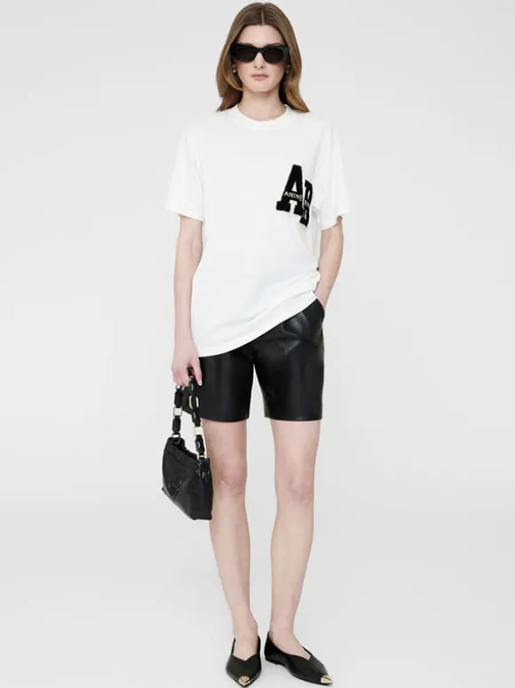 Lili Tee Letterman in Off White