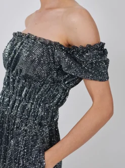 Lily Dress in Midnight Silver