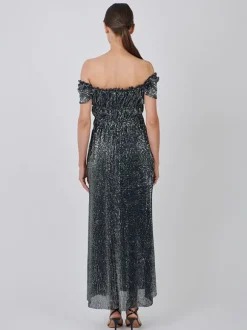 Lily Dress in Midnight Silver