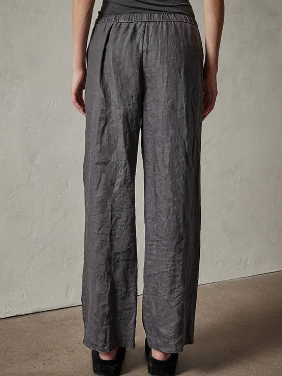 Linen Lounge Pant in Magma Pigment