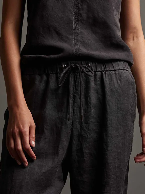 Linen Lounge Pant in Magma Pigment