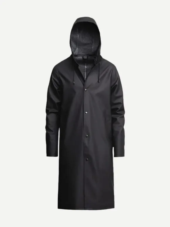 Long Black Stockholm Raincoat