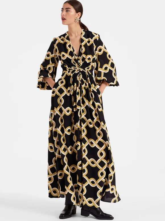 Long Camerino Dress in Tackle