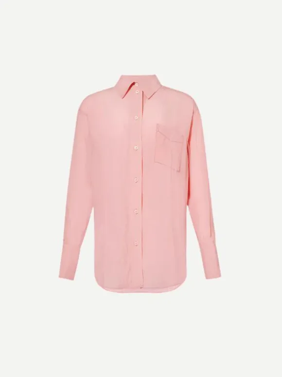 Long Sleeve Pyjama Shirt in Orchid