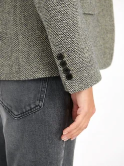 Louison Jacket in Black/Ecru