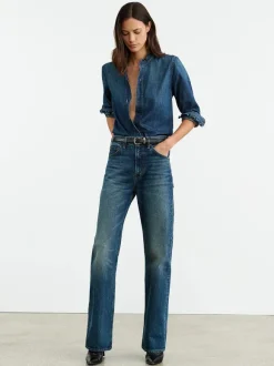 Lydia Denim Shirt in Classic Wash