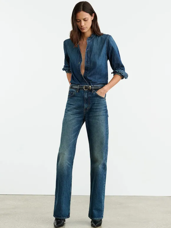 Lydia Denim Shirt in Classic Wash