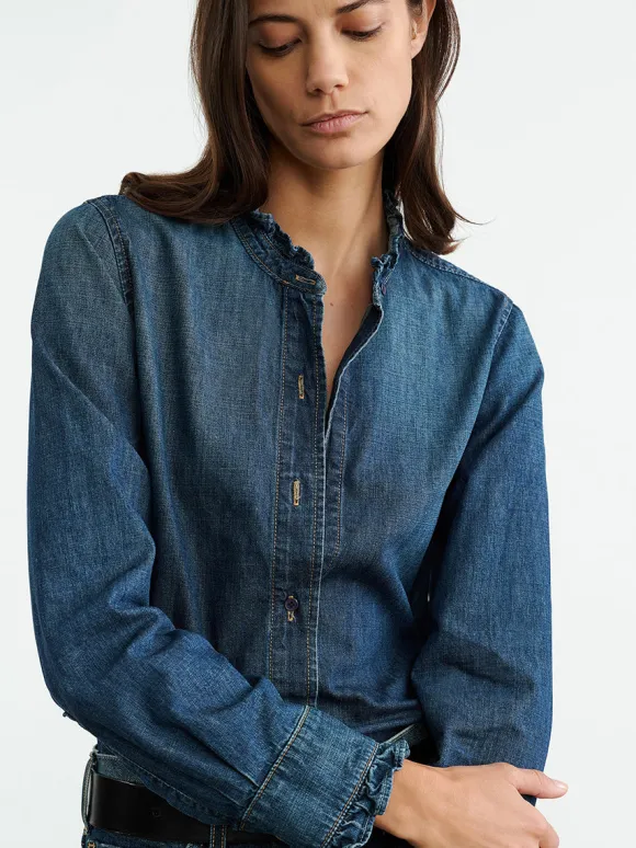 Lydia Denim Shirt in Classic Wash