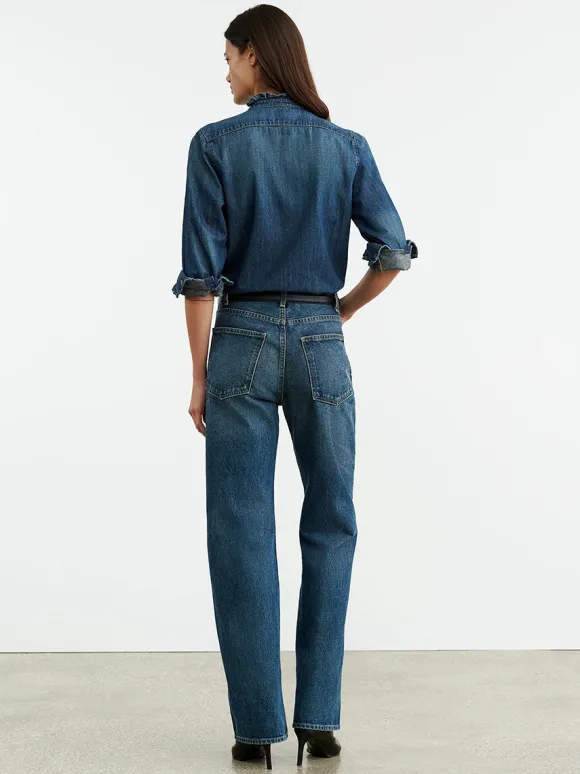 Lydia Denim Shirt in Classic Wash