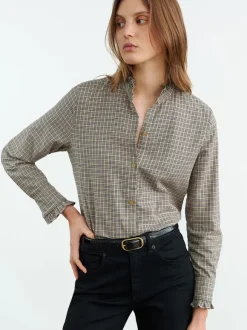 Lydia Shirt in Honey Check