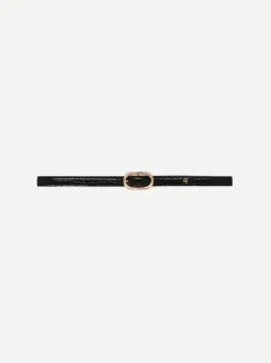 Mara Belt in Black Embossed
