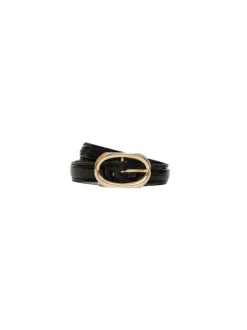 Mara Belt in Black Embossed