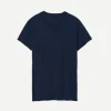 Mariela Crewneck Tee in Dark Navy