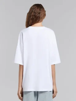 Marni Logo Printed Tee in White