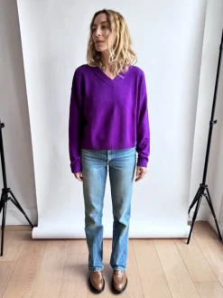 Mathilde Knit in Magenta