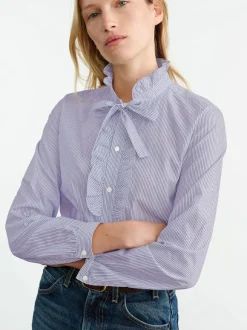 Miera Shirt in Mini Navy Stripes
