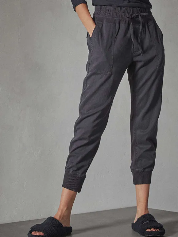 Mixed Media Pant in French Navy