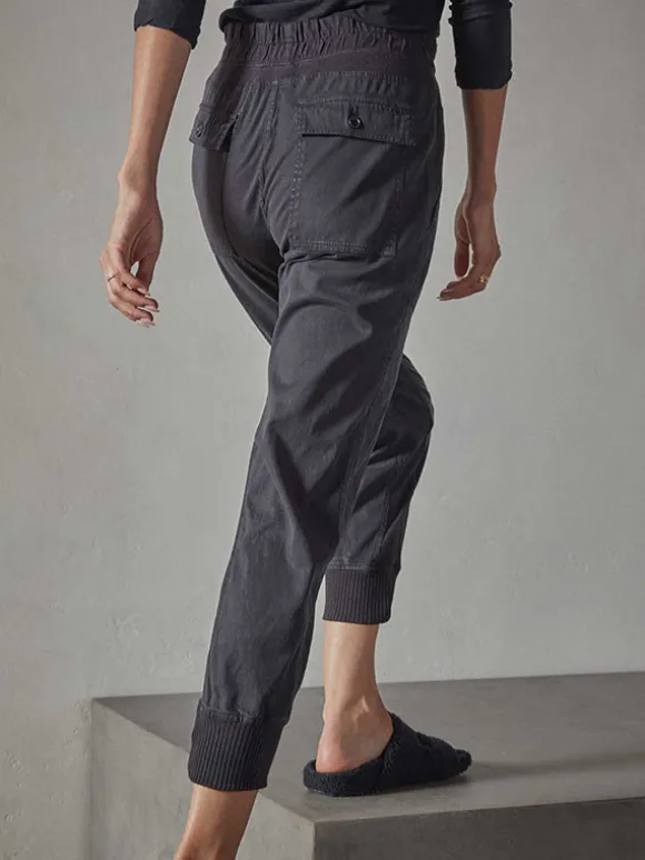 Mixed Media Pant in French Navy