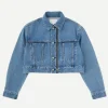 MV Bayview Denim Zip Cropped Jacket