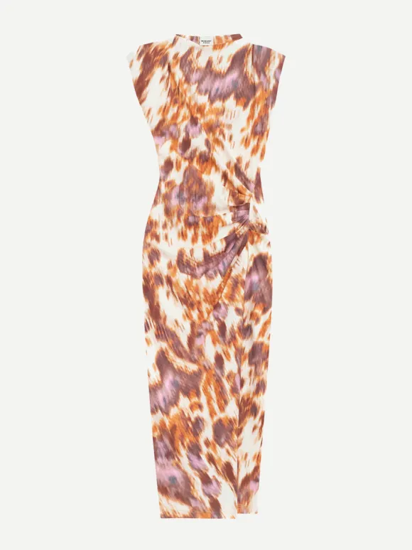 Nadela Dress in Ecru/Ochre