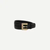 Nicola Belt in Black with Gold