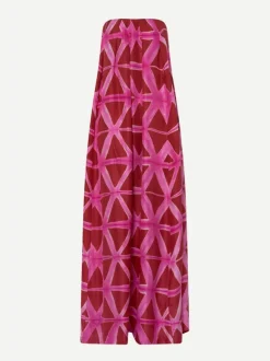 Niobe Dress in Pink and Red