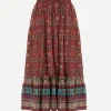 Paige Skirt in Pomegranate