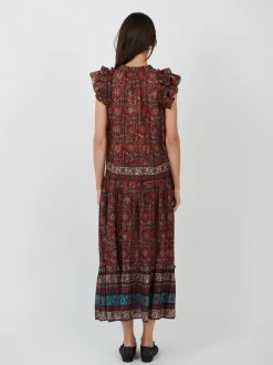 Paige Skirt in Pomegranate